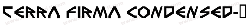 Terra Firma Condensed字体转换